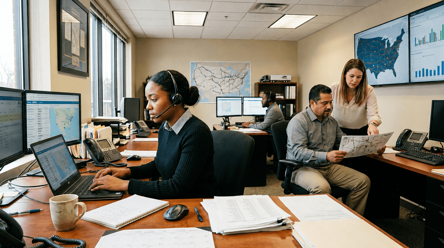 MoveX360 dispatch and logistics support team